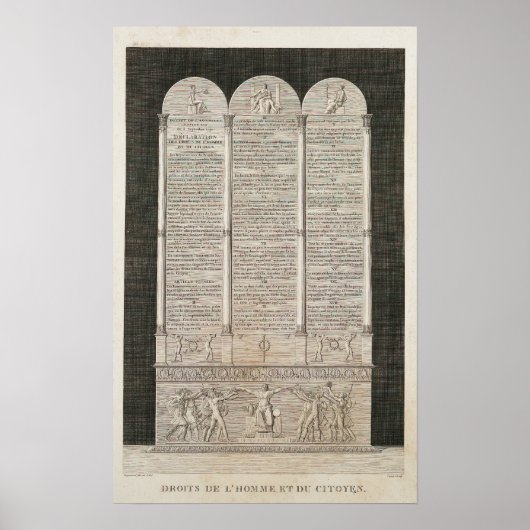 人フランスの権の宣言 ポスター (正面)