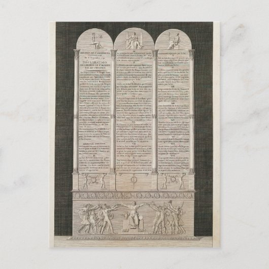 人フランスの権の宣言 ポストカード (正面)