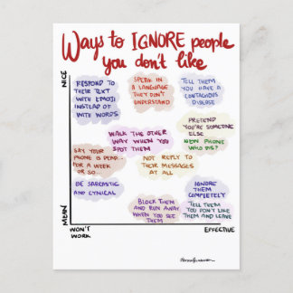 人ポストカードを無視する方法 シーズンポストカード