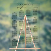 人モダンお気に入りの席結婚表 アクリルサイン (ニュートラル)