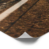 人ランニングは午前中に道を進んでいる ポスター (角)