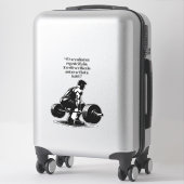 人リフティングウェイト体ビルダーアートイラストレーション シール (スーツケース)