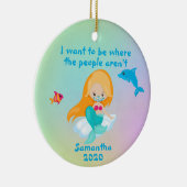 人不在的2020美人魚面具 セラミックオーナメント (右)