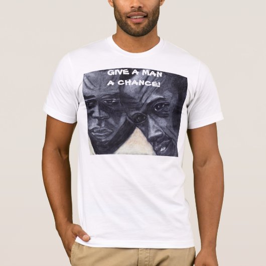 人与えにチャンスがある Tシャツ (正面)
