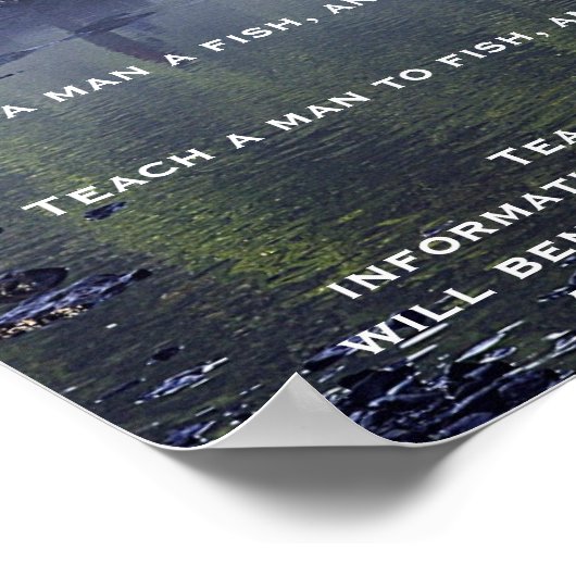 人与えは魚だ ポスター (角)