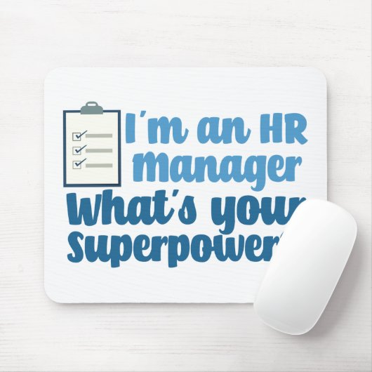 人事おもしろいのスーパーヒーロー マウスパッド (マウス)