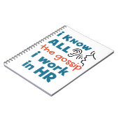 人事おもしろい人事HR私はすべてのゴシップを知っている ノートブック (左側)