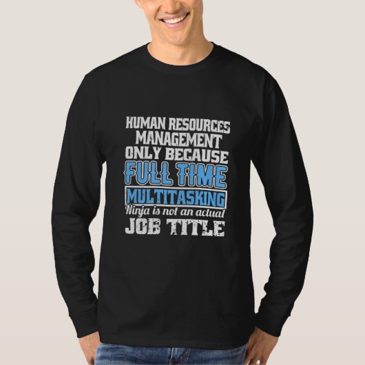 人事おもしろい担当数々の忍者Hr Recrui Tシャツ (正面)