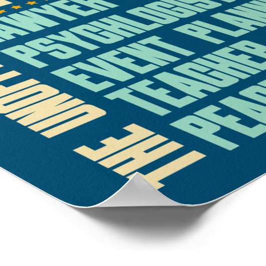 人事おもしろい担当者への贈り物 |人事マネージャーのギフトアイディア ポスター (角)