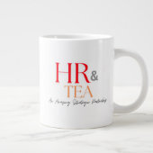 人事およびチームのマグ・レッド ジャンボコーヒーマグカップ (右)