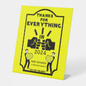 人事から感謝 台座サイン (正面)