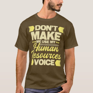 人事を使わせない声 – HR男 Tシャツ