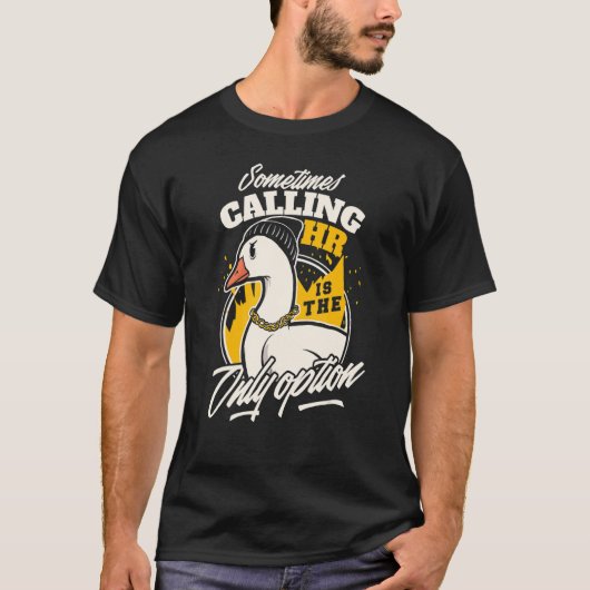 人事を呼び出す Tシャツ (正面)