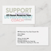 人事カッコいいテーマ名刺 名刺 (正面/裏面)