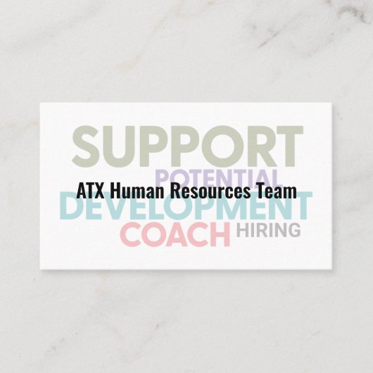 人事カッコいいテーマ名刺 名刺 (正面)