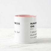 人事ガールクールことわざ マグカップ (中央)