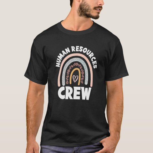 人事クルーHr物従業員チームBoho R Tシャツ (正面)