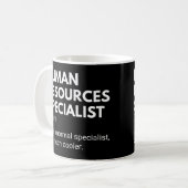 人事スペシャリスト面白い人事担当者の名言 コーヒーマグカップ (正面左)