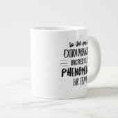 人事チームのマグ ジャンボコーヒーマグカップ (正面右)