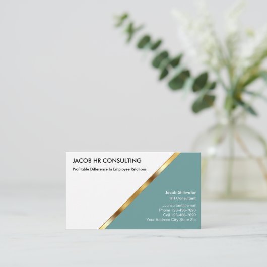 人事ビジネス・カード 名刺 (スタンド正面)