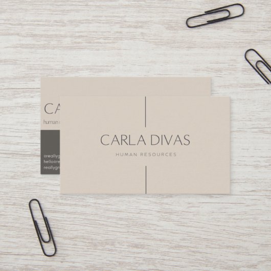 人事ビジネス・カード 名刺 (正面/裏面インサイチュ)