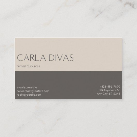 人事ビジネス・カード 名刺 (裏面)