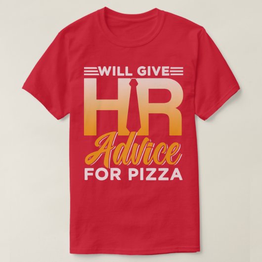 人事ピザマネージャHrスペシャリスト採用 Tシャツ (デザイン正面)