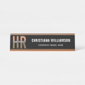 人事人事管理Leopard印刷HR デスクネームプレート (正面)