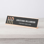 人事人事管理Leopard印刷HR デスクネームプレート (正面)