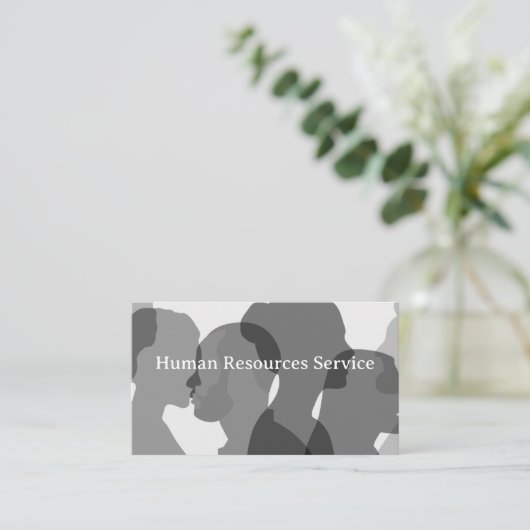 人事採用採用担当者 名刺 (スタンド正面)