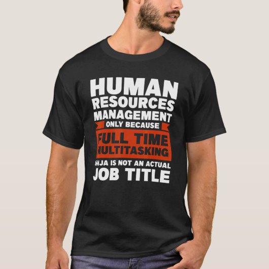 人事管理人事部門のみ Tシャツ (正面)