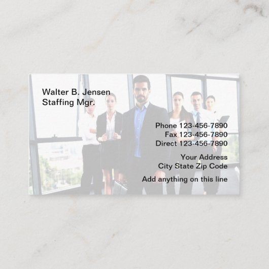 人事管理 名刺 (裏面)