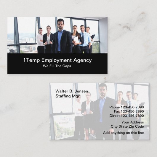 人事管理 名刺 (正面/裏面)