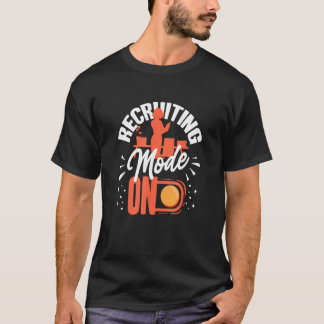 人事管理HRマネージャ採用担当者モダン募集 Tシャツ