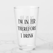 人事部だからヒューマンリソースを飲む タンブラーグラス (裏面)