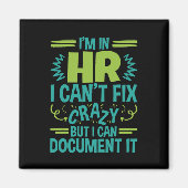 人事部に入って人事を直せ熱狂するおもしろいない マグネット (正面)