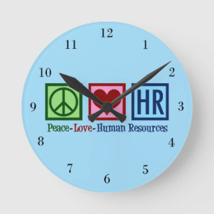 人事部の平和を愛するHR事務所の担当者 ラウンド壁時計