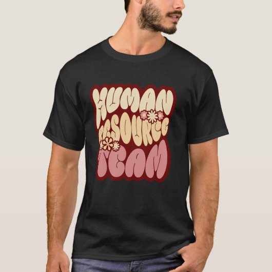 人事部チーム HR部隊 人事マネージャー 管理職 Tシャツ (正面)
