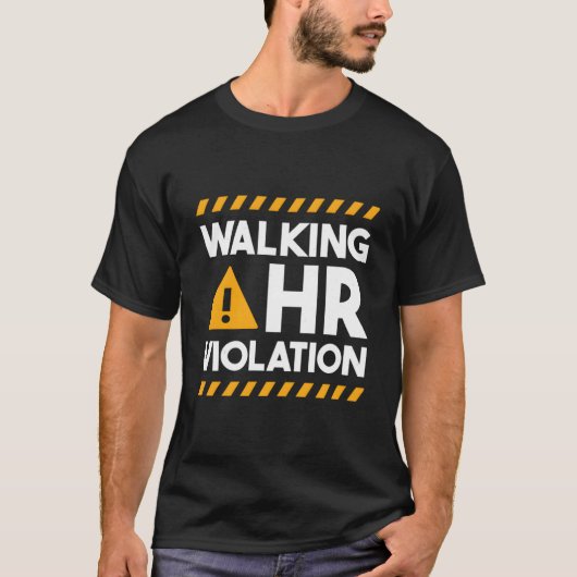 人事部違反ウォーキング Tシャツ (正面)