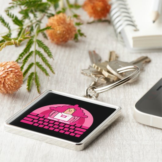 人事部 キーホルダー (側面)