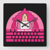 人事部 スクエア壁時計 (正面)