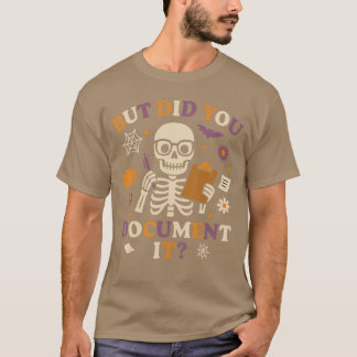 人事部(HR) ハロウィン でもちゃんと記録はとりましたか？ Tシャツ