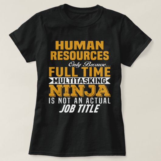 人事部 Tシャツ (デザイン正面)