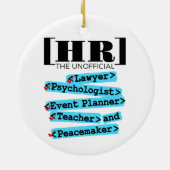 人事非公式おもしろいHR セラミックオーナメント (裏面)