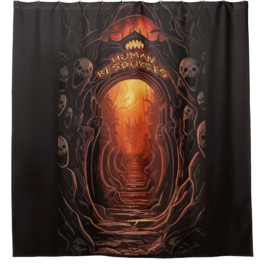 人事 シャワーカーテン (正面)