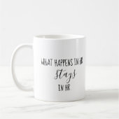 人事HRで何が起こるかユーモアを残す コーヒーマグカップ (左)