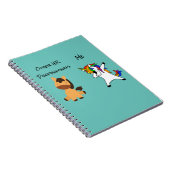 人事HRユニコーンおもしろい馬 ノートブック (右側)