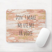 人事HR音声オフィスのワークユーモア マウスパッド (マウス)