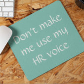 人事HR音声オフィスのワークユーモア マウスパッド