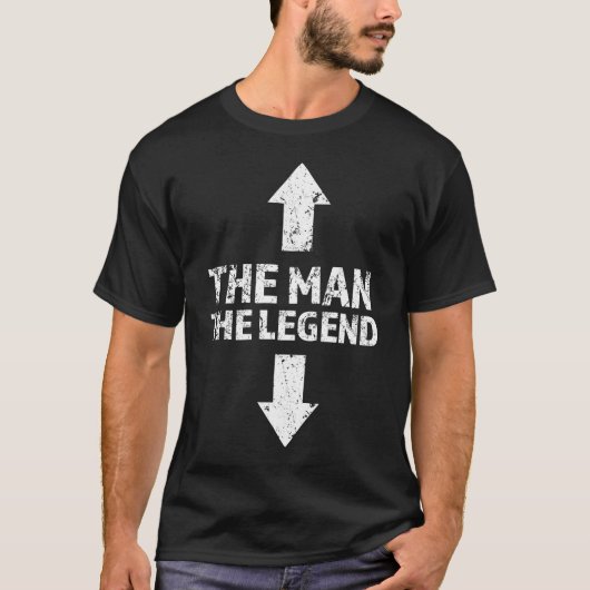 人伝説おもしろいなメンズワイシャツ Tシャツ (正面)